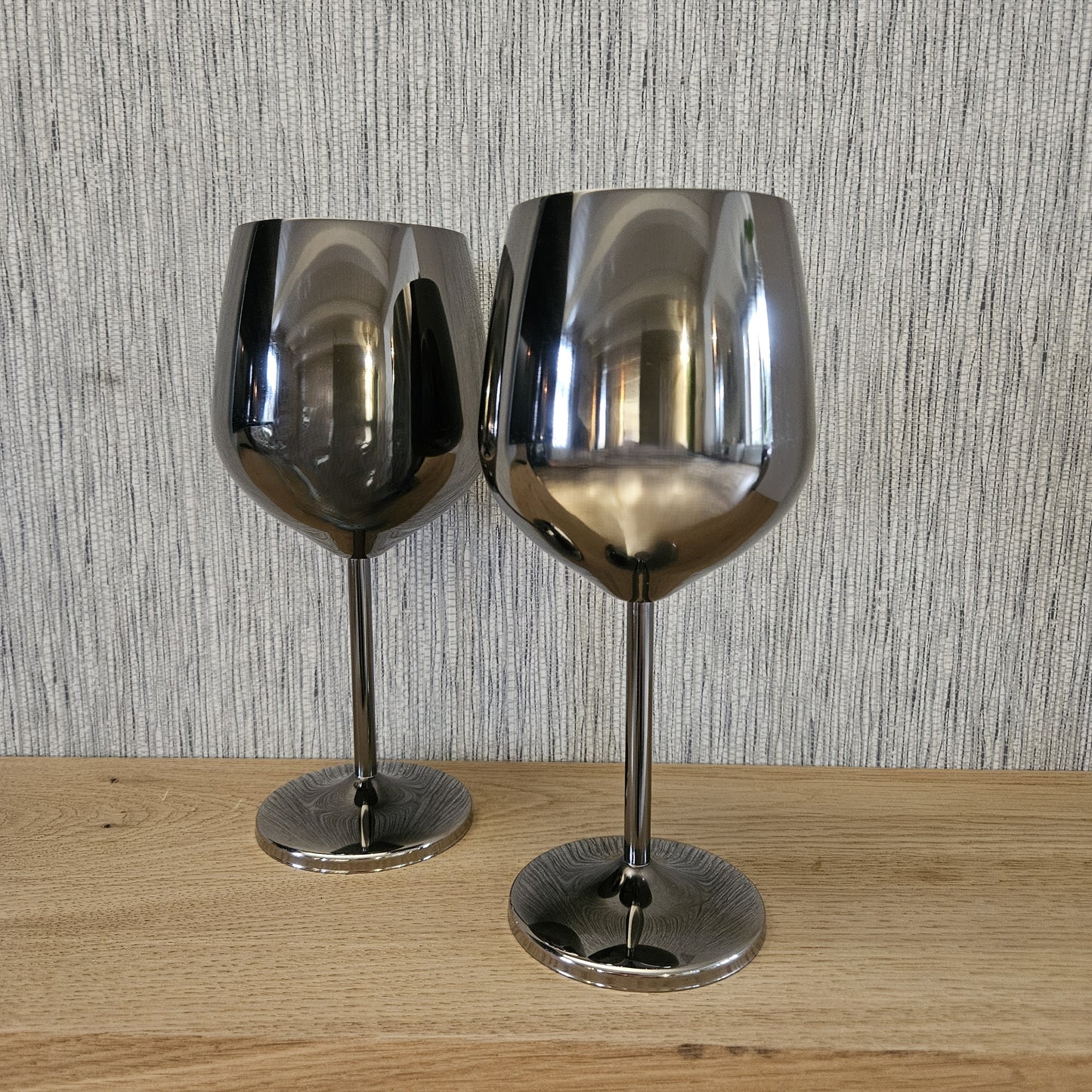 Wijnglas RVS Black