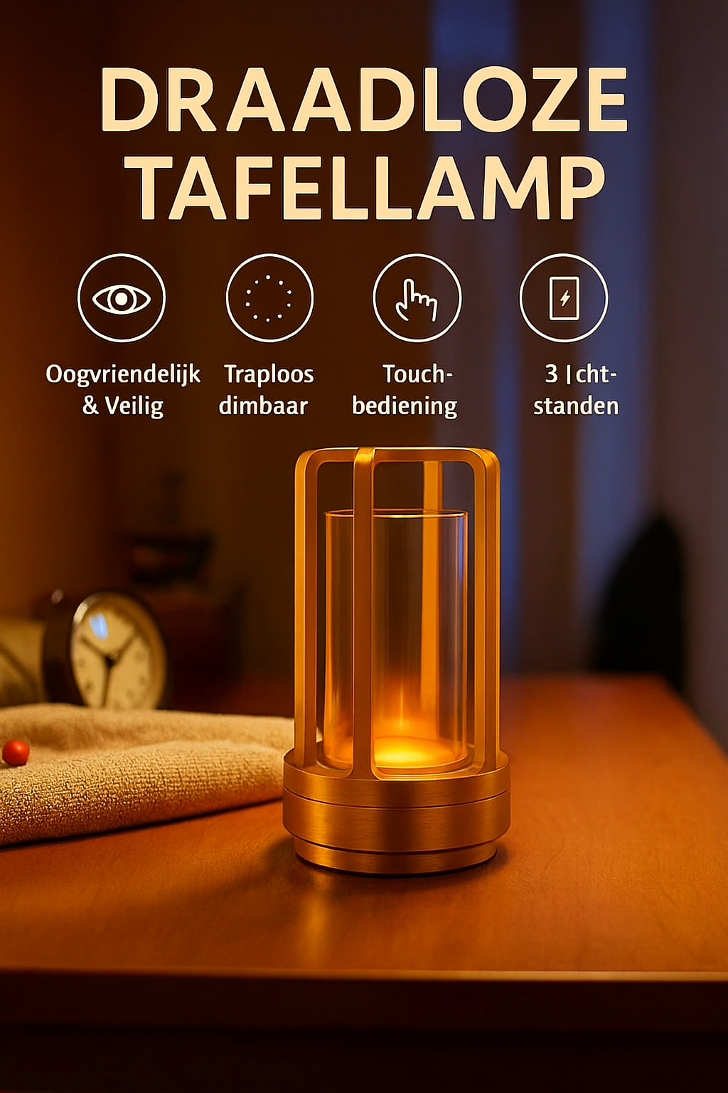 Tafellamp Oplaadbaar USB-C